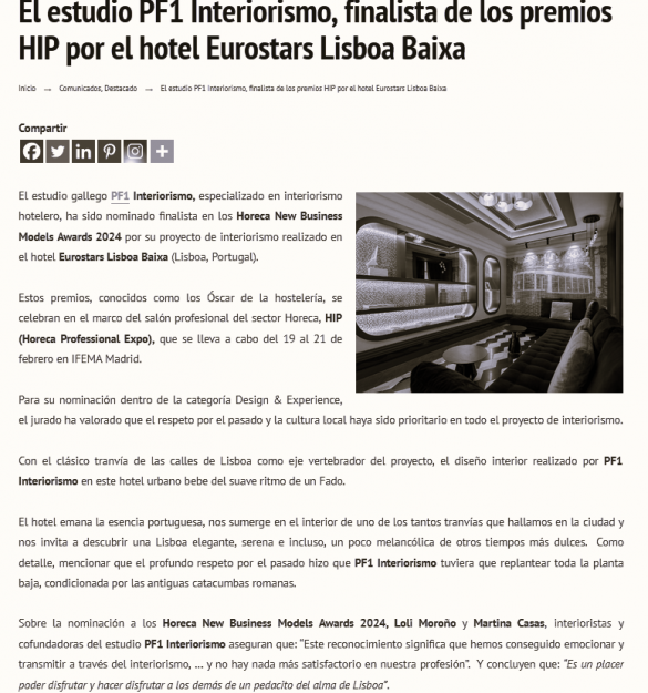 Revista Hostel Pro | somos finalistas en los HIP Awards 2024
