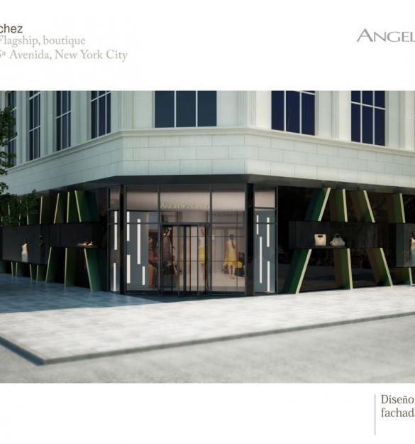 Propuesta de showroom para el diseñador Ángel Sánchez en Nueva York