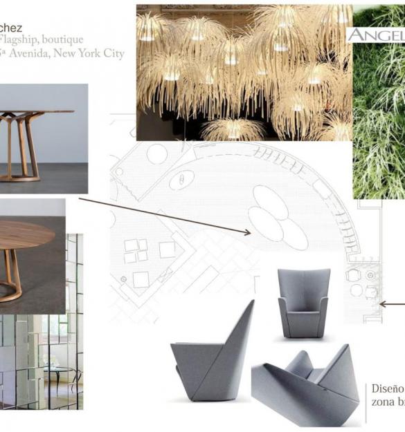 Propuesta de showroom para el diseñador Ángel Sánchez en Nueva York