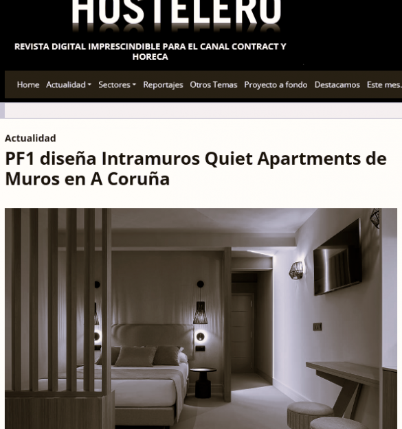 EQUIPAMIENTO HOSTELERO | Nace Intramuros Quiet Apartments
