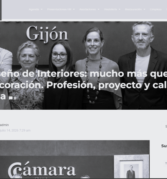 HR | El diseño de interiores, protagonista en la Cámara de Comercio de Gijón HR | El diseño de interiores, protagonista en la Cámara de Comercio de Gijón