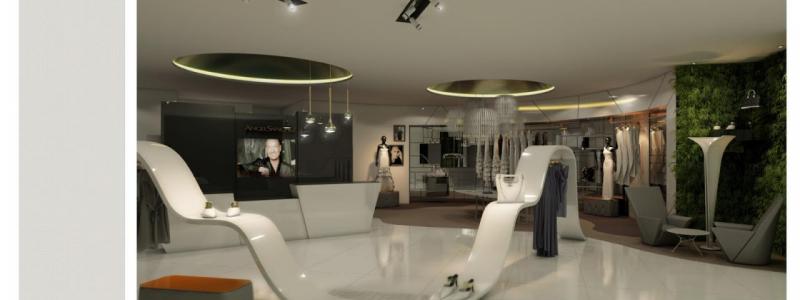 Propuesta de showroom para el diseñador Ángel Sánchez en Nueva York