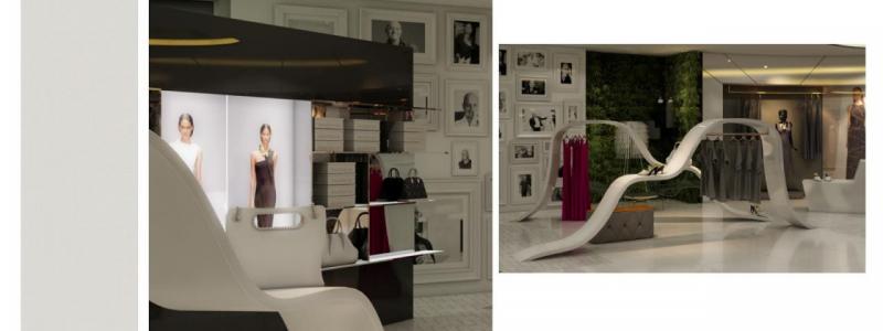 Propuesta de showroom para el diseñador Ángel Sánchez en Nueva York